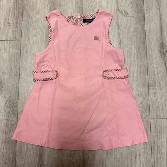 Burberry Pink Dress with Plaid Lining - Picture 1 of 7